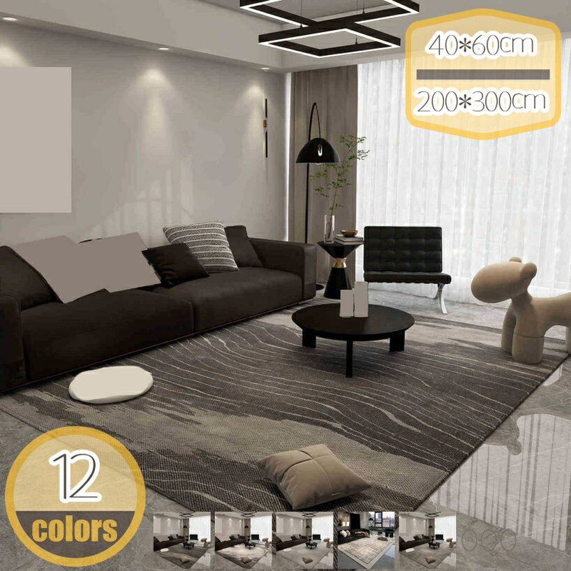 500円OFFクーポン 居間 カーペット 部屋 ラグマット 北欧 滑り止め付 1年中使えるタイプ お手入れ簡単 模様替え 抽象的 玄関ラグ 装飾 ソファサイド ベッドサイドマット 装飾 インテリア 防音マット フロアマット 耐磨耗性 華やか hikari-plus
