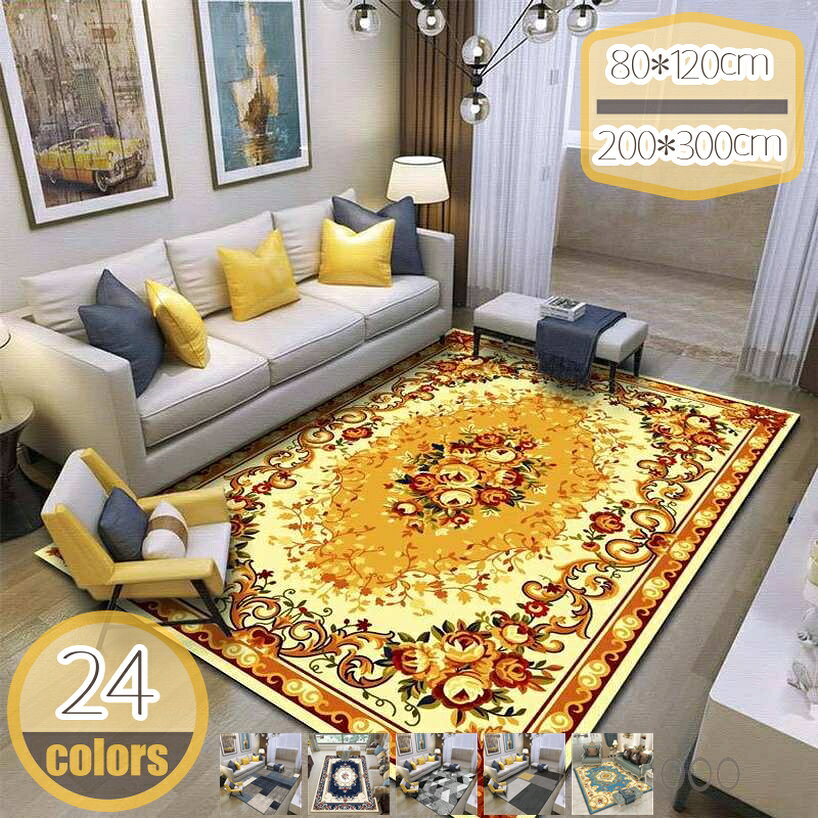 1000円OFFクーポン 民族柄 ラグ 長方形 洗える モロッカン オールシーズン可 アジ...