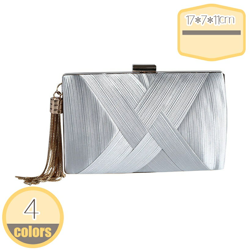 がま口 絹織サテン パーティーバッグ 結婚式 レディース バッグ 謝恩会 成人式 ビジュー フォーマルドレス ゴールド レディース パーティバッグ パーティ フォーマル お呼ばれ 大人 上品 発表会 ファッション サテン hikari-plus