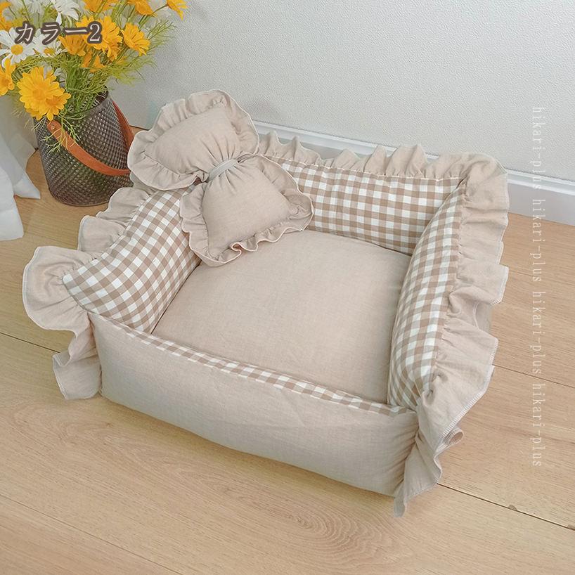 HIKARIplusの1600円OFFクーポン 猫 ベッド 犬 ベッド 夏 エアコン部屋用 クッション 両面用 ふみふみ ペットベッド ふわふわ暖か リバーシブル ぐっすり眠る ペットマット キャット 通年 猫用 小型犬用 寒さ対策 犬猫用 犬用寝袋 ペット用品柔らかい hikari-plus｜アングル3