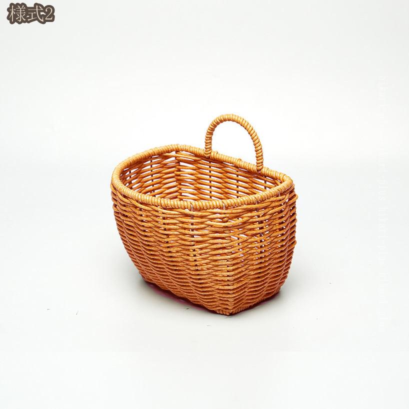 300円OFFクーポン 吊り下げ収納 洗濯物入れ 洗濯カゴ 編みカゴ 和風 ランドリー 収納 洗濯用品 取り外し トイレ収納 サニタリー収納 小物収納 軽量 持ち運び可能 シンプル 脱衣所 洗面所 キッチン 玄関 hikari-plus [3]