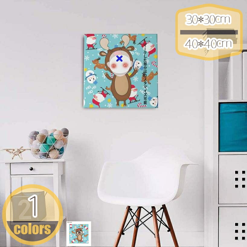 北欧 アートパネル | おしゃれ インテリア 絵画 | シンプル 壁掛け | 店舗 装飾 | 玄関 リビング | 猫写真のカスタマイズ ムースはドレスアップ クリスマス 雪だるまパターン キッズルーム 壁面装飾 オーナメント hikari-plus