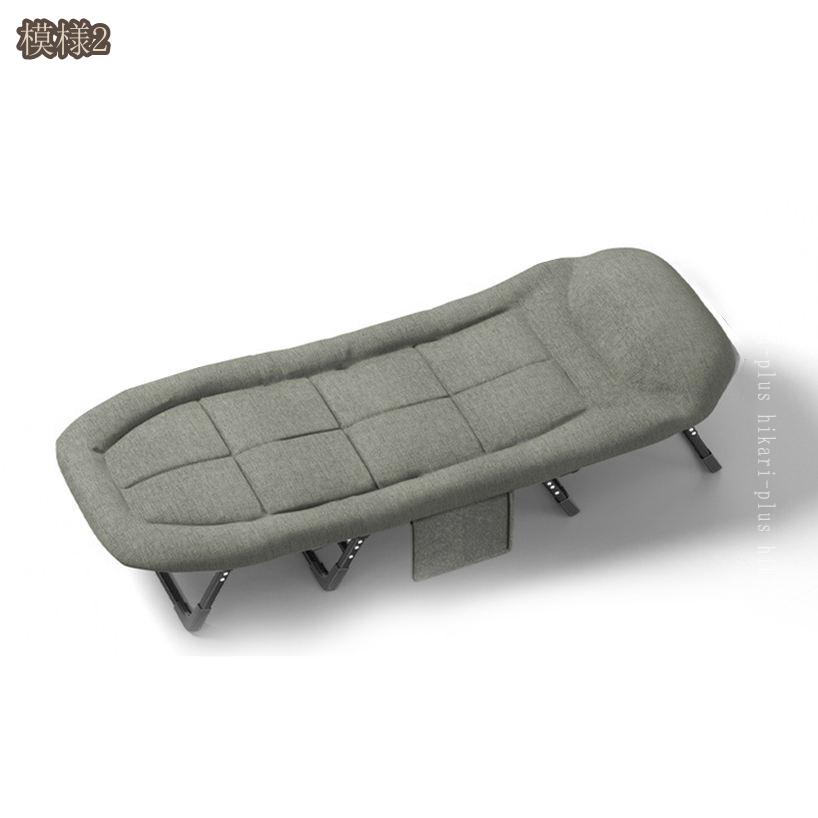 HIKARIplusの1000円OFFクーポン 簡易ベッド コット 折り畳み式ベッド 昼寝 こっと アウトドアベッド 耐荷重 キャンプベッド 防水 通気性 軽量 収納便利 オフィス シングルベッド 変形にくい 折りたたみベッド hikari-plus｜アングル3