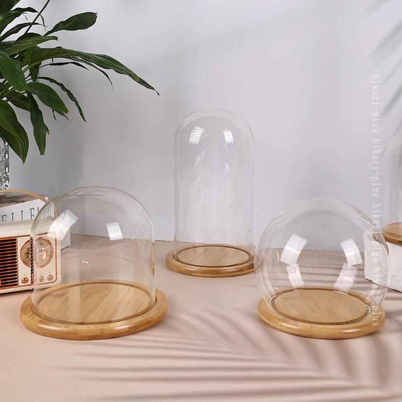 300円OFFクーポン 軽量 ガラスドーム 球体 防塵カバー ベース付き 手作り置物 ガラスケース 防塵 汚れ防止 実用的 玉器 フィギア 小物整理 展示 ドームカバー 収納ケース 透明容器 大きい 色んなサイズ hikari-plus