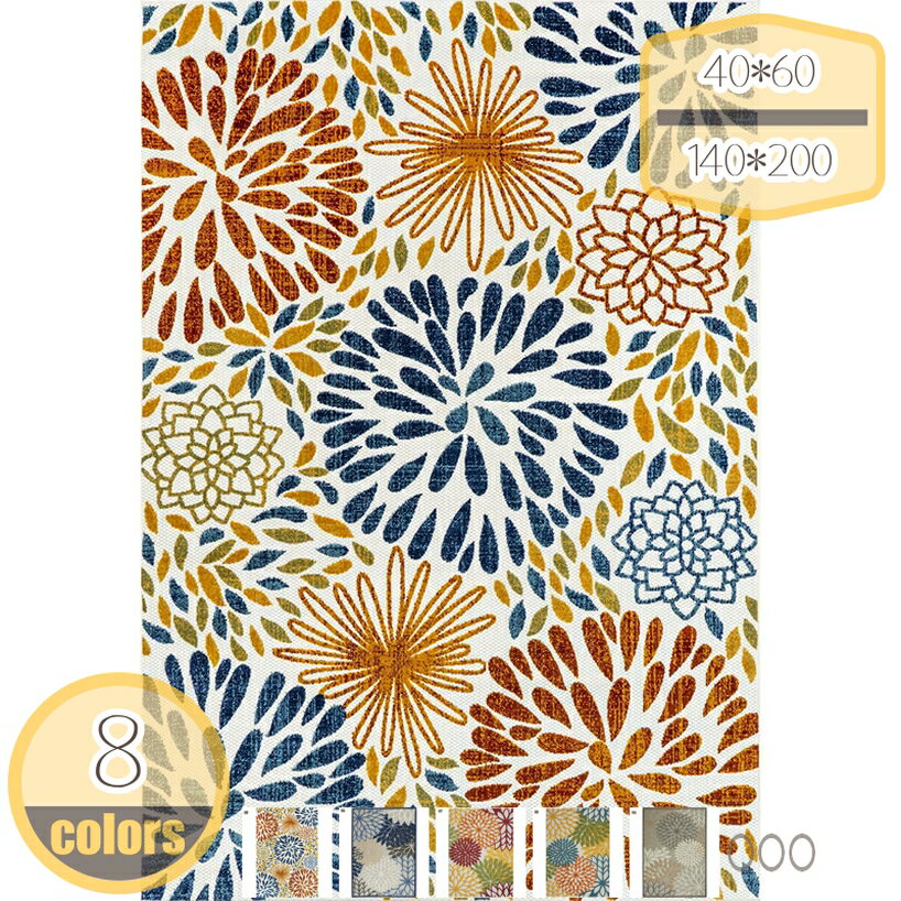 500円OFFクーポン ラグ カーペット タイプ 花卉 花柄 ラグマット ポリエステルラグ 滑り止め付き北欧風 幾何学 丸洗い おしゃれ 折り畳み可能 抗菌 防臭 防ダニ 防音 汚れ防止 耐摩耗性 滑り止め付 吸水 じゅうたん 絨毯 長方形 室内 屋内 hikari-plus