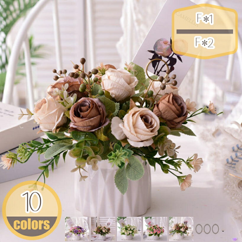 Yellow, Orange - 500円OFFクーポン 造花 置物 インテリア おしゃれ 花瓶付 造花セット ひまわり 枯れない花 人工観葉植物 リビング 玄関 ダイニング 誕生日 ギフト プレゼント 美術館 ホーム 庭園 キッチン オフィス フラワー ハロー 造花 枯れない花 造花 hikari-plus