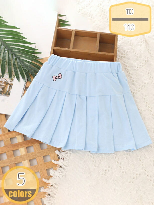 Other - 無地 プリーツスカート Aライン 子供服 女の子 キッズ ポケット 春 夏 秋 ミニスカート 入園式 入学式 卒園式 卒業式 結婚式 発表会 インナーパンツ付き ペチパンツ ガールズ 可愛い 小学生 フォーマル 制服 hikari-plus