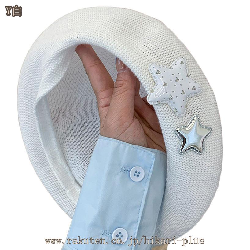 500円OFFクーポン ベレー帽【ベレー帽 レディース】春夏 大きめ サマー ニット ベレー メッシュ 秋 可愛い かわいい おしゃれ ゆったり 涼しい シンプル メンズ 黒 ブラック 麻入りニットで快適にるシンプルベレー帽 hikari-plus 3