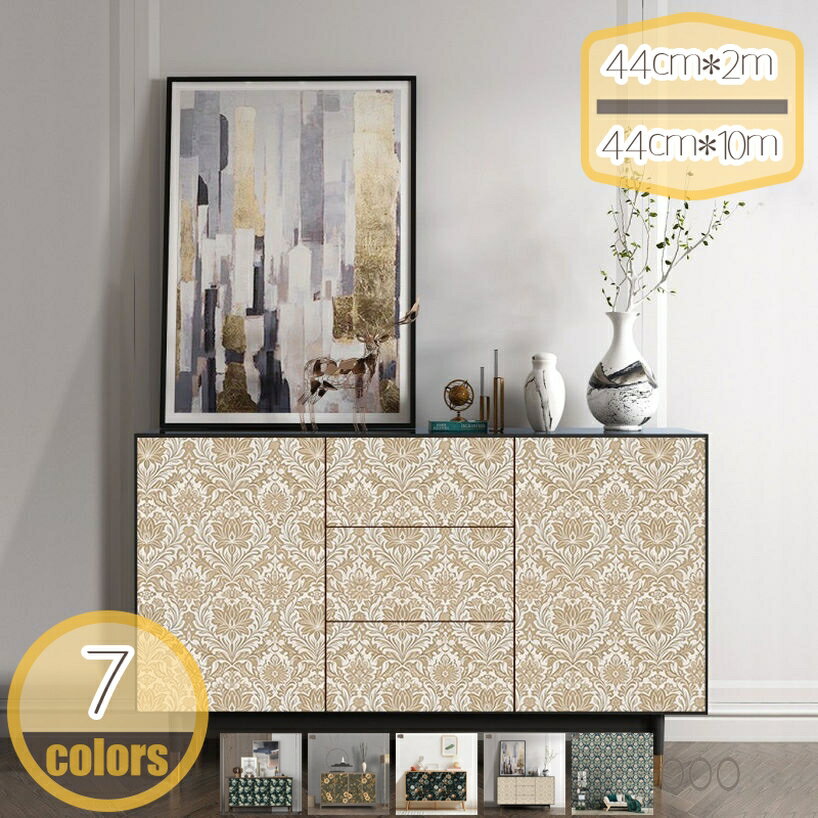 壁紙シール 花柄 剥がせる 壁紙 防水 リメイクシート キッチン 壁紙シート カッティングシート リフォ..