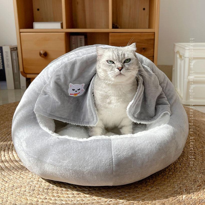 500円OFFクーポン 犬ベッド 猫ベッド ペットベッド 猫 犬 ハウス 冬 ドーム型 犬小...