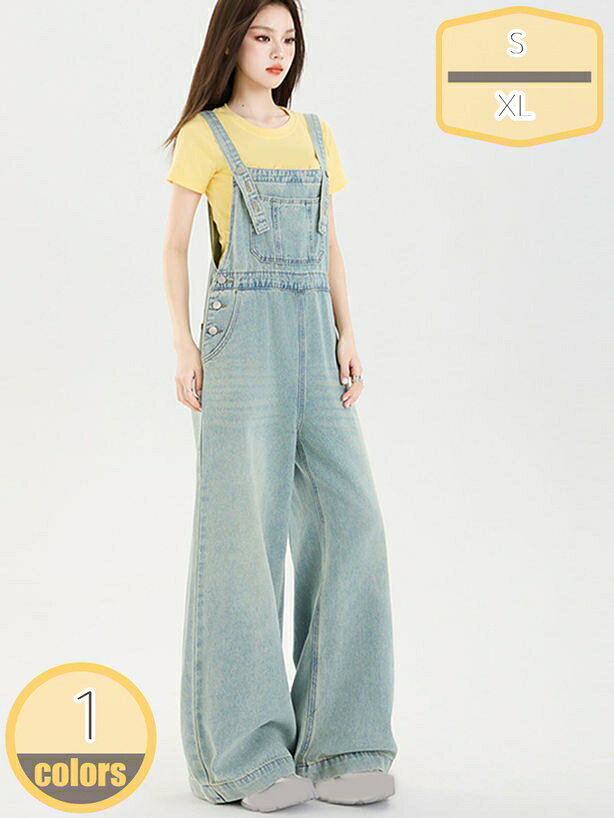500円OFFクーポン オーバーオール サロペット 夏服 レディース 秋服 春服 デニム パンツ サロペット サロペットパンツ ロングパンツ 綿 ボトムス デニムパンツ 大きなサイズ 大きめ 履きやすい ズボン hikari-plus
