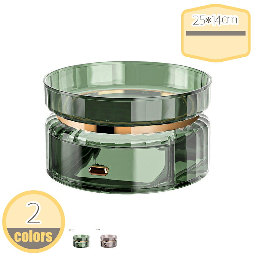 楽天HIKARIplus360°回転メイクアップオーガナイザー クリア香水オーガナイザー 大容量化粧品収納ボックス 化粧品/香水/ローションスキンケア/口紅にフィット おしゃれ 耐久性 小物ケース スパイスラック 調味料ラック hikari-plus