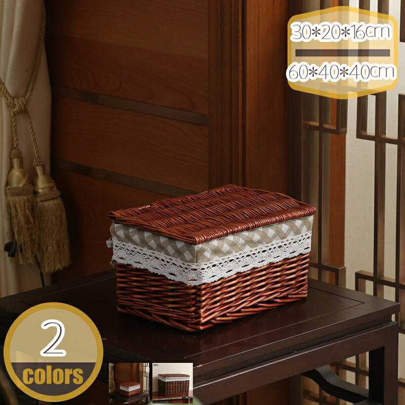 メイン素材：つる■商品サイズ：横幅30×奥行き20×高さ16cm「1個入り」。 横幅35×奥行き25×高さ18cm「1個入り」。 横幅60×奥行き40×高さ40cm「1個入り」。【日本風雰囲気】ラタンで作ったかごは、素材本来の色がナチュラル...