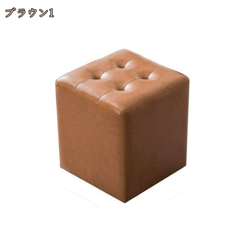 1000円OFFクーポン スツール おしゃれ 腰掛け 椅子 イス 背もたれなし椅子 ベンチソファ 北欧 キューブスツール ロースツール インテリア いす 可愛い チェア 一人用 シンプル モダン 四角 クッション キューブ 正方形 小さい椅子 イス 足置き hikari-plus [3]