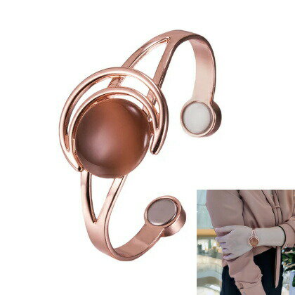 純銅製ジュエリー 純銅磁気ブレスレット エネルギーマグネット付き 磁気ブレスレット ストレス解消 減量 痩身 調節可能 健康エネルギー 高磁石 瞑想 ヨガ 銅ブレスレット