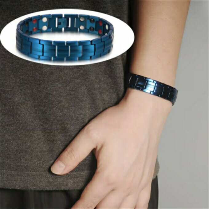 ステンレス鋼 チタン鋼 ジュエリー 磁気 ブレスレット リング 指輪 エネルギーマグネット付き 磁気ブレスレット ストレス解消 減量 痩身 調節可能 健康エネルギー 高磁石 瞑想 ヨガ ブレスレット