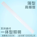 ※天井直付 40形 ledベースライト ■商品名led一体型蛍光灯 ■消費電力 50W ■全光束 10000LM ■色温度 昼白色/昼光色/白色/電球色 ■製品内属 1灯 ■演色性 Ra＞80 ■入力電圧 AC85V〜265V ■周波数 50-60Hz ■材質 鋼板・白色仕上（高反射白色粉体塗装） ■サイズ 120*12*4cm ■スイッチタイプ 壁スイッチ ■設計寿命 50000h ■保証期間 1年 製品の特徴 ●長寿命： -25~45℃の環境で50000時間の長寿命設計。寿命は一般電球の約4〜8倍で遥かに長寿命!交換する頻度が少なくて済みます!点灯消灯を繰り返しても寿命に影響無し。 ●エコロジー： ライトカバーはPCV-2難燃材質（乳白）+ABSの材質で作られ、眩しすぎず、赤外線や紫外線もほとんど含みません。照明によって色あせることもありません。LEDは水銀を含まないため有害な物質を排出せず、環境にやさしいです。フリッカーレス、目に優しく、柔らかい光を発光するベースライトです。 ●適用範囲広い： led直管一体蛍光灯は家庭照明と商業照明によく使われています。廊下、キッチン、ガレージ、病院、学校、デパート、事務所、スーパー、事務所、地下駐車場、工場などによく使われています。空間の明るさと消費電力削減の両立を目指したLED照明です。 ●1年品質保証です: 1年間内に点灯しなくなったら、無条件で新商品を再発送させていただきます。万一商品が不具合になろうでしたら、いつでもお気軽に問い合わせ下さい。弊社は24時間以内に迅速な対応させていただきます。　 【器具一体型　セット販売】 1本 2本 4本 12本 50本 従来蛍光灯40W形交換用　逆富士型 ベースライトLED 1本で従来の40w形2本の明るさ 従来の直管形照明に代で、新型ベース照明です。 ◆注意事項◆ 全品チェックして発送していますが、万が一、不良と思われるものがあった場合、点検、交換いたします。 ※輸入商品につき、輸送などのキズがある場合があります。 ※必ず器具の電源配線工事が必要ですので電気工事店にご相談ください。 ◎取付・取外しは必ず電源を切った状態で行なってください。 ◎点灯中・点灯直後は直接手でふれないでください。 ◎水洗いや分解・改造はしないでください。