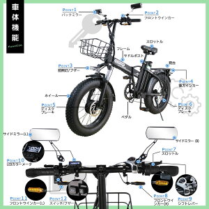 FLYFISH アクセル付き フル電動自転車 折りたたみ 公道走行可能 電動自転車 おしゃれ ファットバイク 電動折り畳み自転車 eバイク ミニベロ かご付き マウンテンバイク 20インチ 折り畳み自転車 20インチ スポーツタイプ eバイク 電動ロードバイク クロスバイク 通勤 通学