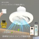 シーリングファンライト DCモーター LED 調光調色 6畳 8畳 10畳 シーリングファン 首振り 照明器具 サーキュレーター オシャレ 天井照明 シーリング...