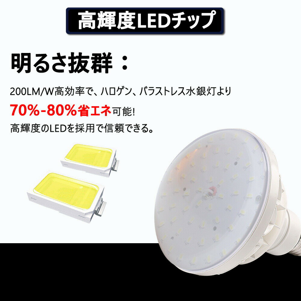 【50個売り】ledビーム電球 led電球 25w E26口金 IP65防水 照射角度140度 爆光 5000lm LEDバラストレス水銀灯 代替 投光器 led 屋外 防水 カーポート led 投光器 屋外 カーポート 照明 街路灯 道路灯 看板灯 電球色 白色 昼白色 昼光色 LEDスポットライト 250W相当 PSE認証 2