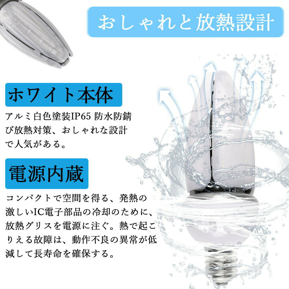 LED 水銀ランプ コーン型 400W相当 水銀灯交換用 LEDバラストレス水銀灯 E39 60W 12000LM IP65防水 照射角度360度 全方向 水銀ランプ 密閉型器具対応 倉庫 工場 街路灯 防犯灯 ledスポットライト led 投光器 屋外 工事不要 屋内屋外兼用 2年保証 PSE認証 工場直接販売 [3]