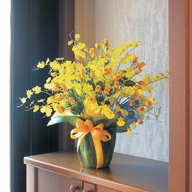 光触媒 光の楽園 ゴールドストライク アートフラワー 造花 インテリア(43P80)