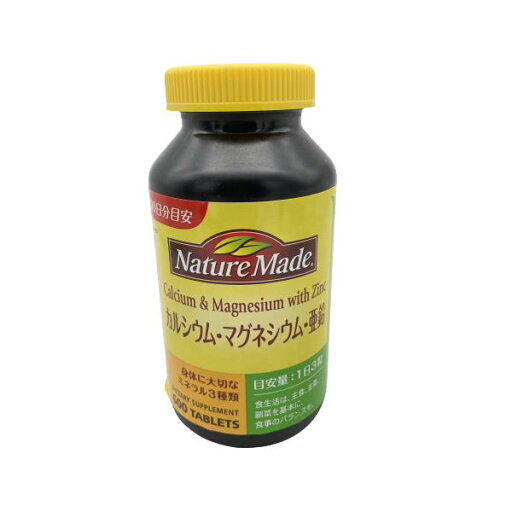 ネイチャーメイド Nature Made カルシウム・マグネシウム・亜鉛 600粒 200日分 1日3粒 ネイチャーメイド Nature Made カルシウム・マグネシウム・亜鉛 600粒 200日分 1日3粒