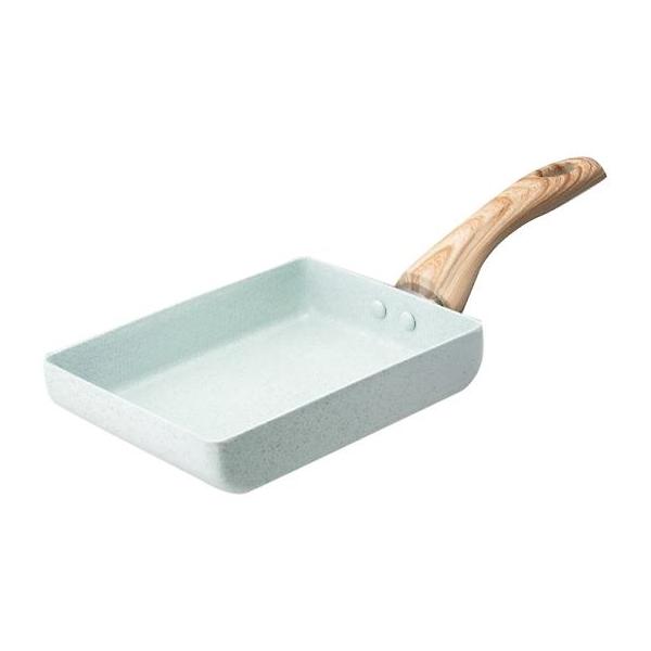 ヒスイ＆ダイヤモンド Wストーン エッグパン 13×18cm KKN-JD18E セラミック塗膜加工 IH対応 アピデ KUK..