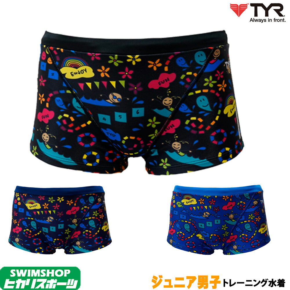 【クーポン利用で更にお値引き】ティア TYR 競泳水着 ジュニア男子 練習用 トレーニング水着　ローライズボクサー TEAM CHEVRON 2020年MSモデル BENJYJR-20M