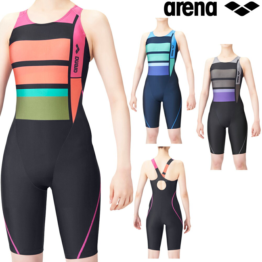 アリーナ ARENA フィットネス水着 レディース サークルバックスパッツ(ぴったりパッド)(着やストラップ) AQUA EXA パッド付き ダブルエステルWR 2022年春夏モデル LAR-2208W