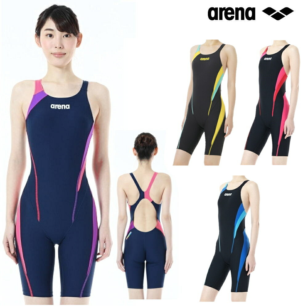 【中古】【輸入品・未使用】ARENA Vivid Booster Back MaxLife One Piece Swimsuit, Pink Multicolor - Black, 38