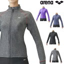 【店頭展示品】アリーナ ARENA フィットネス水着 レディース 単品トップス ファスナー付ラッシュガード パッド付き モク2WAY LAR-1264W