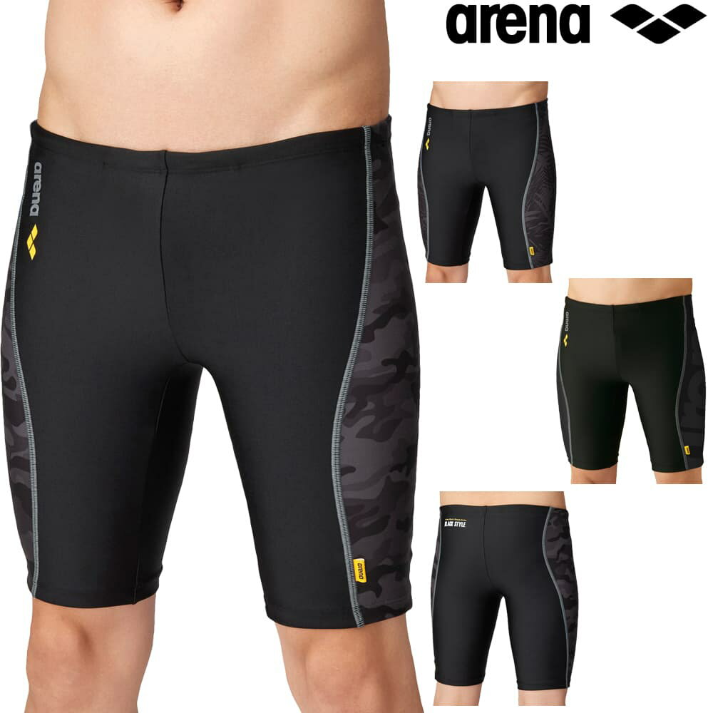 【店内商品3点以上でさらに3％OFFクーポン配布中】アリーナ ARENA フィットネス水着 メンズ ロングボックス(動けるフィットインナー) ダブルエステル FLA-2972