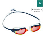 Aqua Sphere アクアスフィア FASTLANE ファストレーン スイムゴーグル TITANIUM MIRROR LENS チタニウムミラーレンズ クッション付き WORLD AQUATICS承認モデル 197560AQ