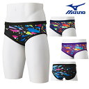 【店内商品3点以上でさらに3%OFFクーポン配布中】ミズノ MIZUNO 競泳水着 練習用水着 メンズ エクサースーツ スーパーショート EXER SUITS ...