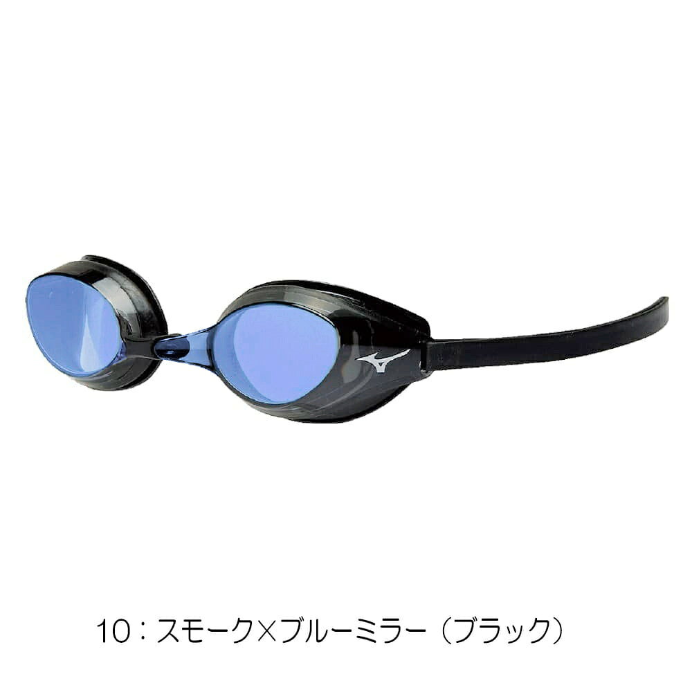 SWIMSHOPヒカリスポーツの【店内商品3点以上でさらに3％OFFクーポン配布中】ミズノ MIZUNO 水泳 レーシングゴーグル アクセルアイ ミラーレンズ クッション一体成型 WA承認モデル fina承認 競泳 N3JEB901｜アングル3