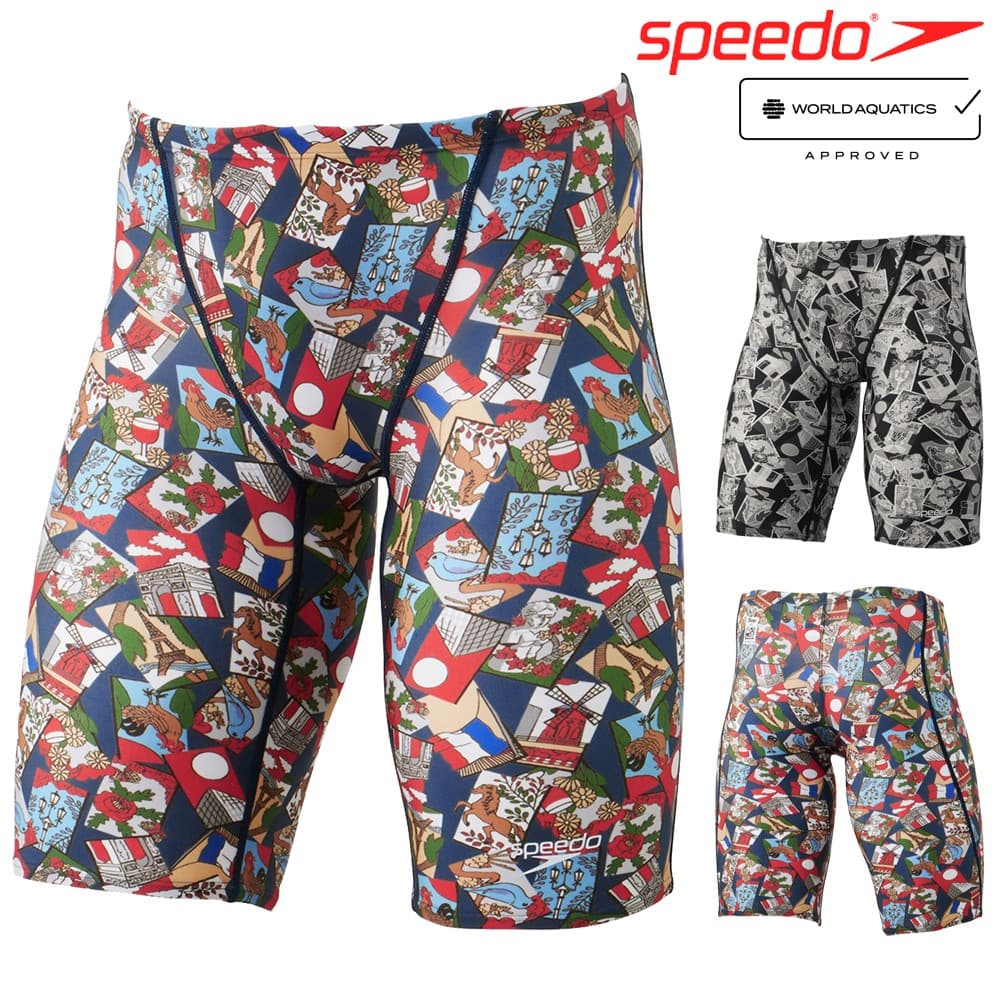 【店内商品3点以上でさらに3％OFFクーポン配布中】スピード SPEEDO 競泳水着 メンズ WORLD AQUATICS承認 フレックスシグマカイジャマー3 FLEX Σχ 2024年春夏モデル SC62421F fina マーク あり