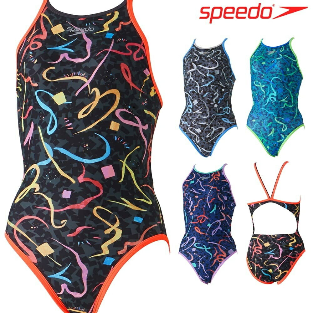 【店内商品3点以上でさらに3％OFFクーポン配布中】スピード SPEEDO 競泳水着 レディース 練習用 フェリシタシオンターンズスーツ ENDURANCE ECO 競泳練習水着 2024年春夏モデル STW02401