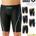 【店内商品3点以上でさらに3%OFFクーポン配布中】アリーナ ARENA 競泳水着 ジュニア男子 fina承認 ジュニアハーフスパッツ AQUA RACING ...