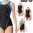 アリーナ ARENA フィットネス水着 レディース ワンピース オープンバック パッド付き AQUA EXA ダブルエステルWR 2024年春夏モデル LAR-4201W