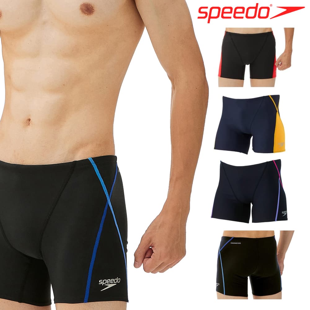 【店内商品3点以上でさらに3％OFFクーポン配布中】スピード SPEEDO 競泳水着 メンズ 練習用 プッシュアップターンズハーフボックス ENDURANCE ECO 競泳練習水着 ST52302