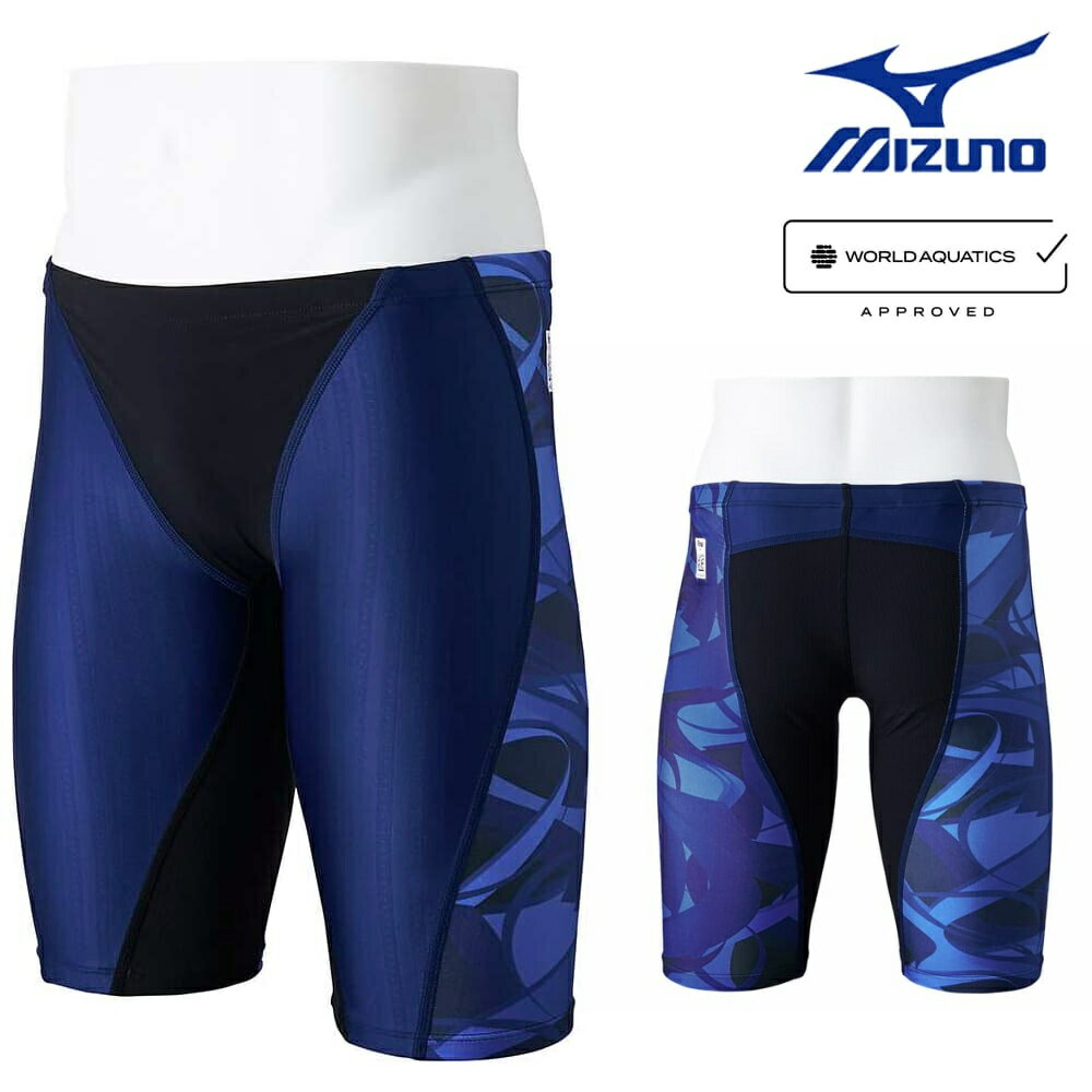 【店内商品3点以上でさらに3％OFFクーポン配布中】ミズノ MIZUNO 競泳水着 メンズ WA承認モデル FX・SONIC SYNERGY ハーフスパッツ MUGEN PACK N2MBA031 fina マーク あり
