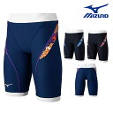 【店内商品3点以上でさらに3%OFFクーポン配布中】ミズノ MIZUNO 競泳水着 練習用水着 メンズ エクサースーツ ハーフスパッツ EXER SUITS U...