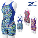 【店内商品3点以上でさらに3%OFFクーポン配布中】ミズノ MIZUNO 競泳水着 練習用水着 レディース エクサースーツ ミディアムハーフスーツ オールインワ...
