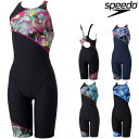 【店内商品3点以上でさらに3%OFFクーポン配布中】スピード SPEEDO 競泳水着 練習用水着 レディース モナターンズパズルミニオープンバックニースキン E...