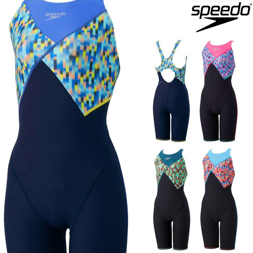 【店内商品3点以上でさらに3％OFFクーポン配布中】スピード SPEEDO 競泳水着 練習用水着 レディース リニアグラディエンツターンズニースキン ENDURANCE ECO 競泳練習水着 オールインワン 2024年秋冬モデル STW12454