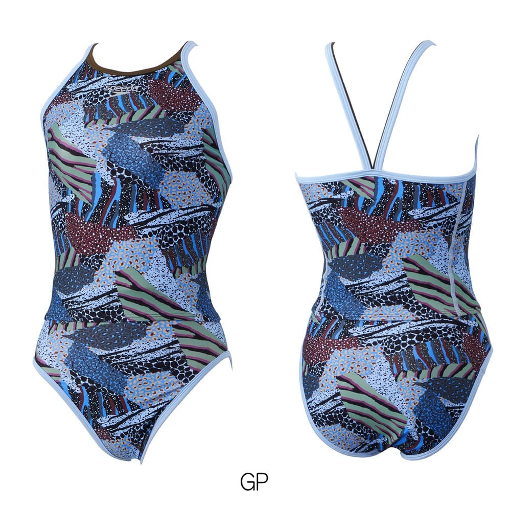 speedo 競泳水着 ブラウン/ホワイト/イエロー 楽天市場】【クーポン利用で10％OFF】スピード SPEEDO 競泳水着 練習用