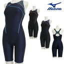 【店内商品3点以上でさらに3%OFFクーポン配布中】ミズノ MIZUNO 別注オリジナル フィットネス水着 レディース オールインワン スパッツ STROKE ONE パッド付き N2JGB828
