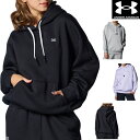 【店内商品3点以上でさらに3%OFFクーポン配布中】アンダーアーマー UNDER ARMOUR UAエッセンシャル フリース プルオーバー フーディー レディー...
