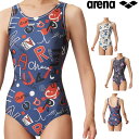 【店内商品3点以上でさらに3%OFFクーポン配布中】アリーナ ARENA フィットネス水着 レディース フィットネスワンピース Uバック 差し込みパッド付き フ...